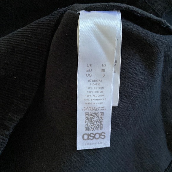 ASOS - Black Corduroy Mini Skirt - US 6 - Picture 4 of 4